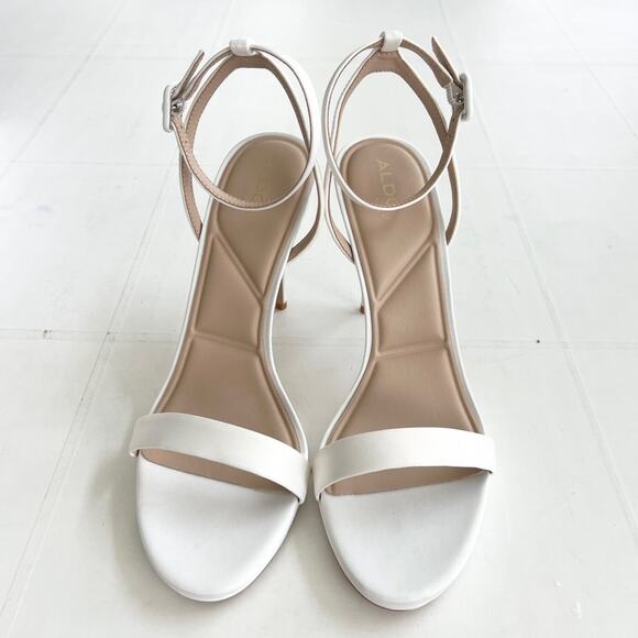New ALDO Katelina Elegant Stiletto Strappy Heel Sandals Women’s SIZE 11 White - Picture 2 of 11